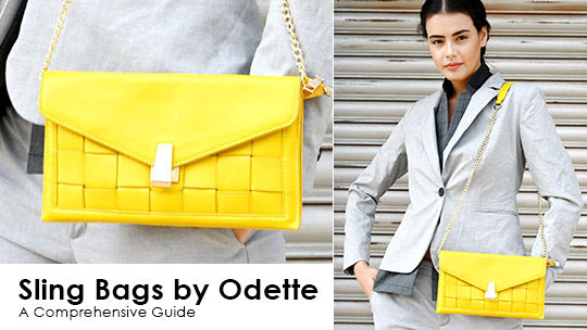 Odette Women Apricot Solid Handbag