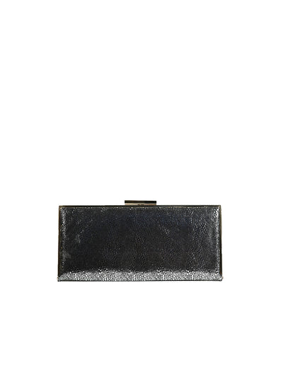 Odette Silver PU Textured Clutch For Women