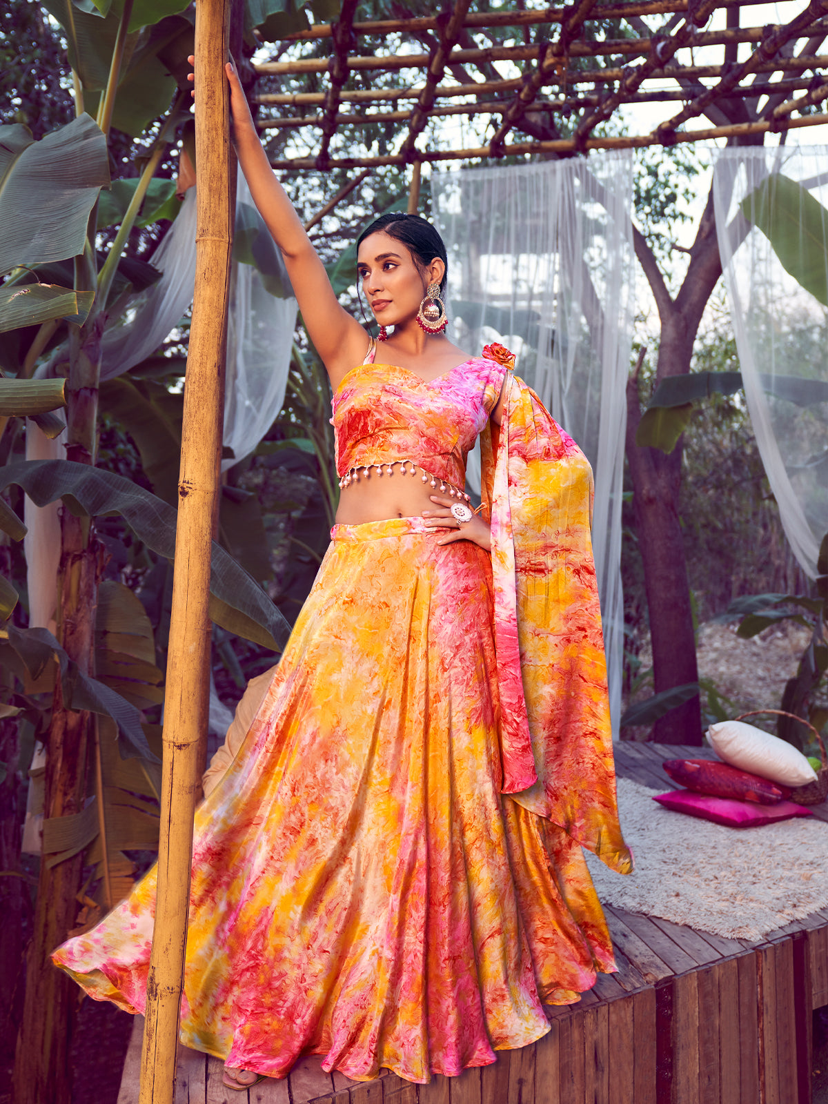 Yellow Color Navratri Collection Designer Lehenga Choli With Belt :: MY  SHOPPY LADIES WEAR