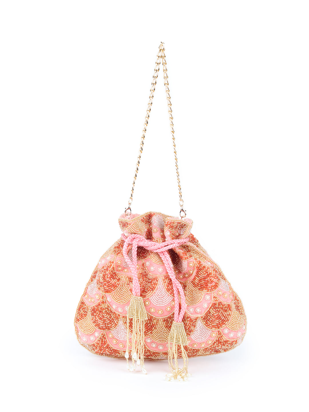 Buy Handmade Lilac Embellished Potli Bag Online. – Odette
