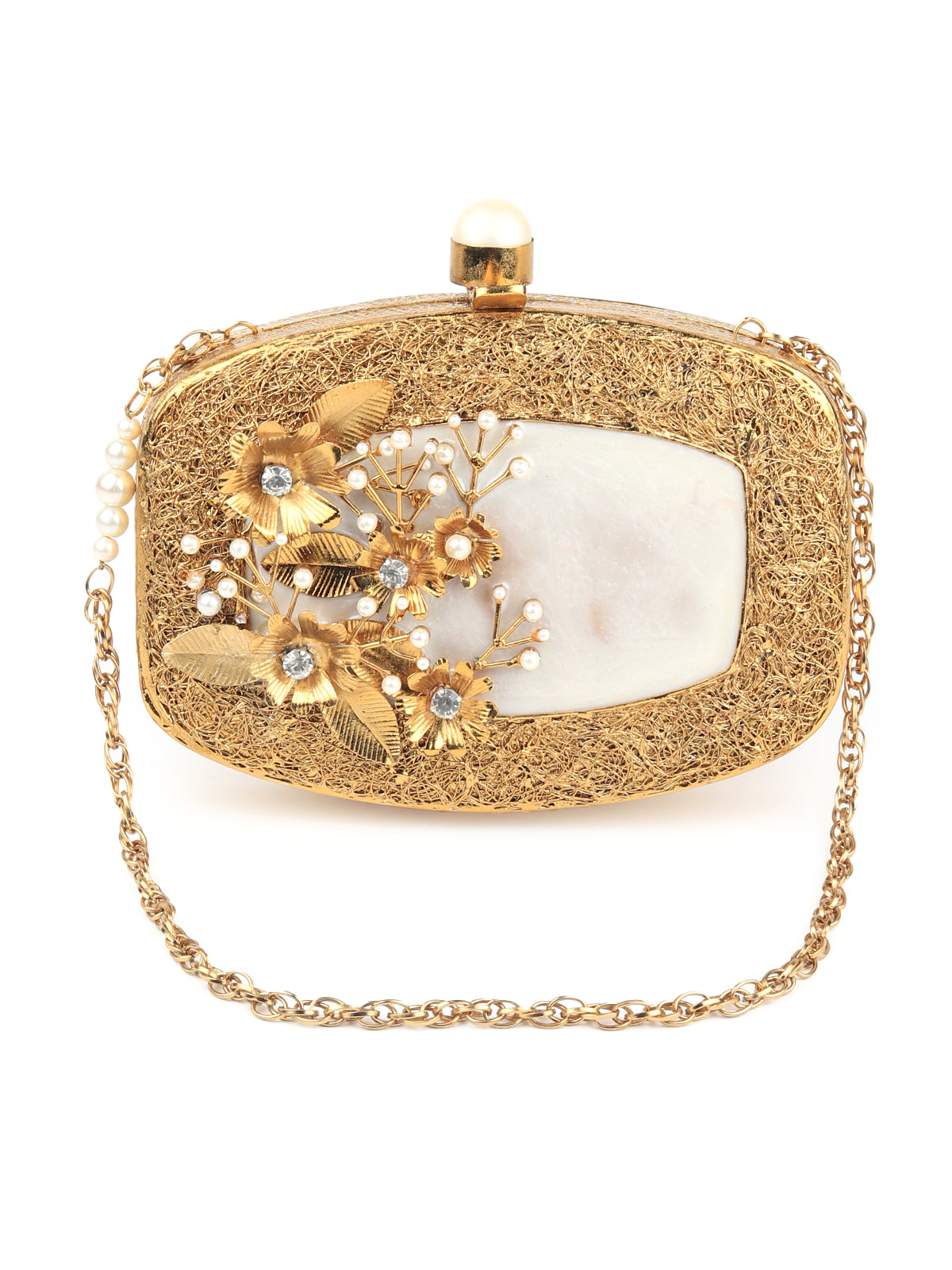 Odette Golden Clutch