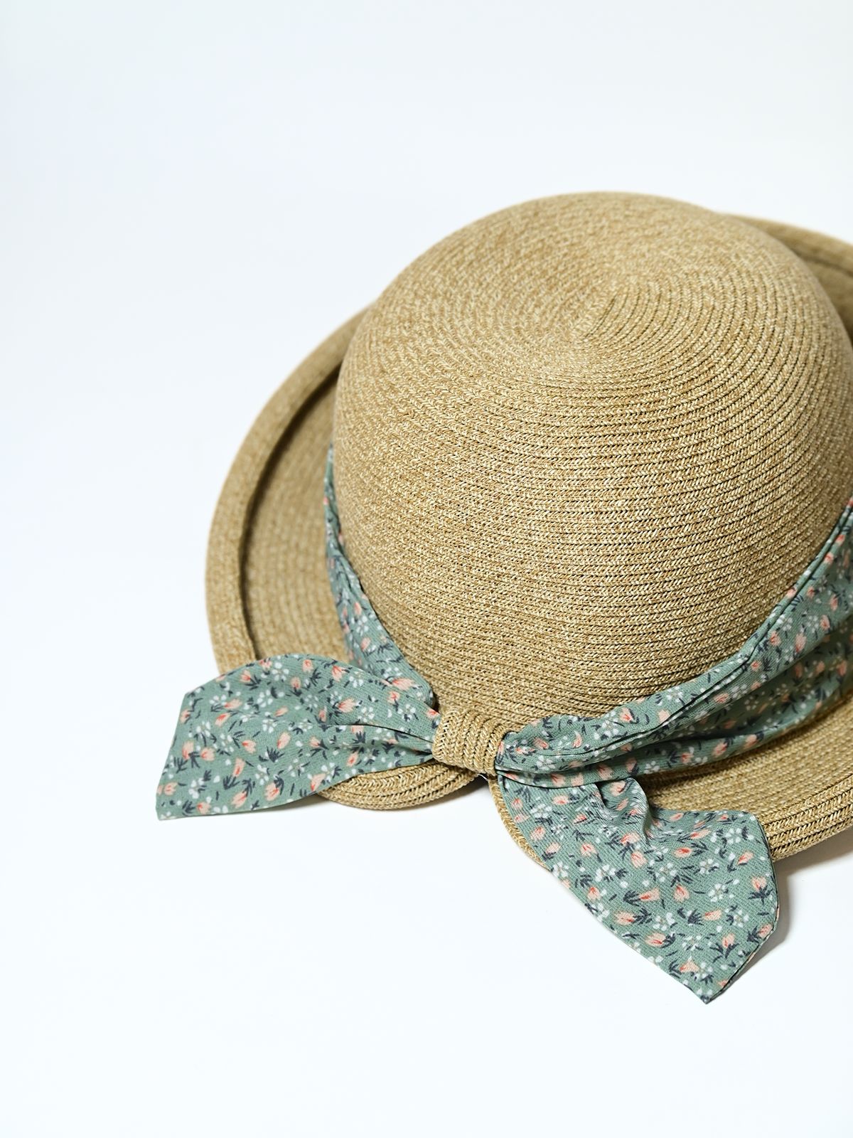 Odette Dark Beige Raffia Woven Texture Hat For Women