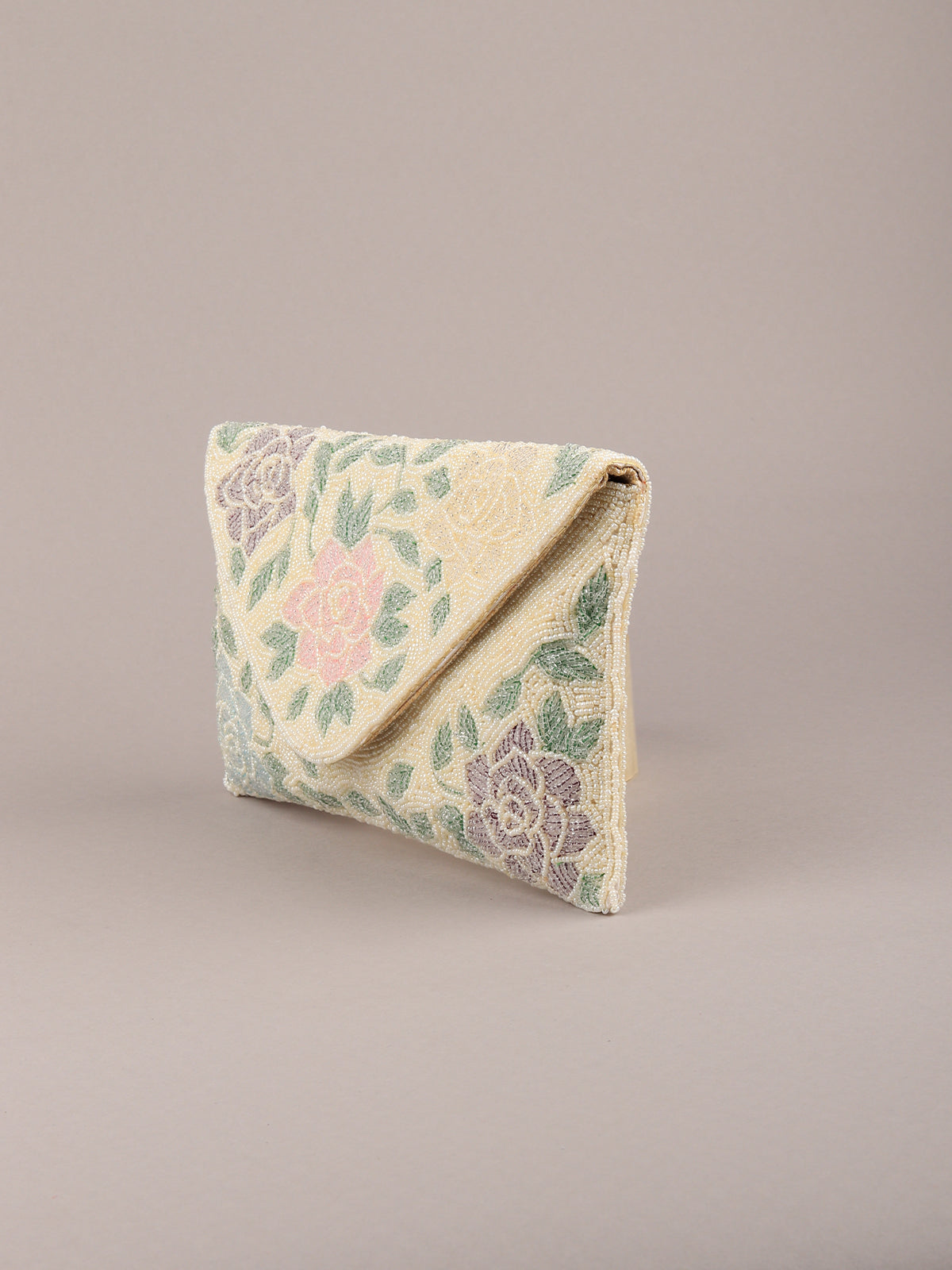 Odette - Pearl Embellished Envelope Clutch