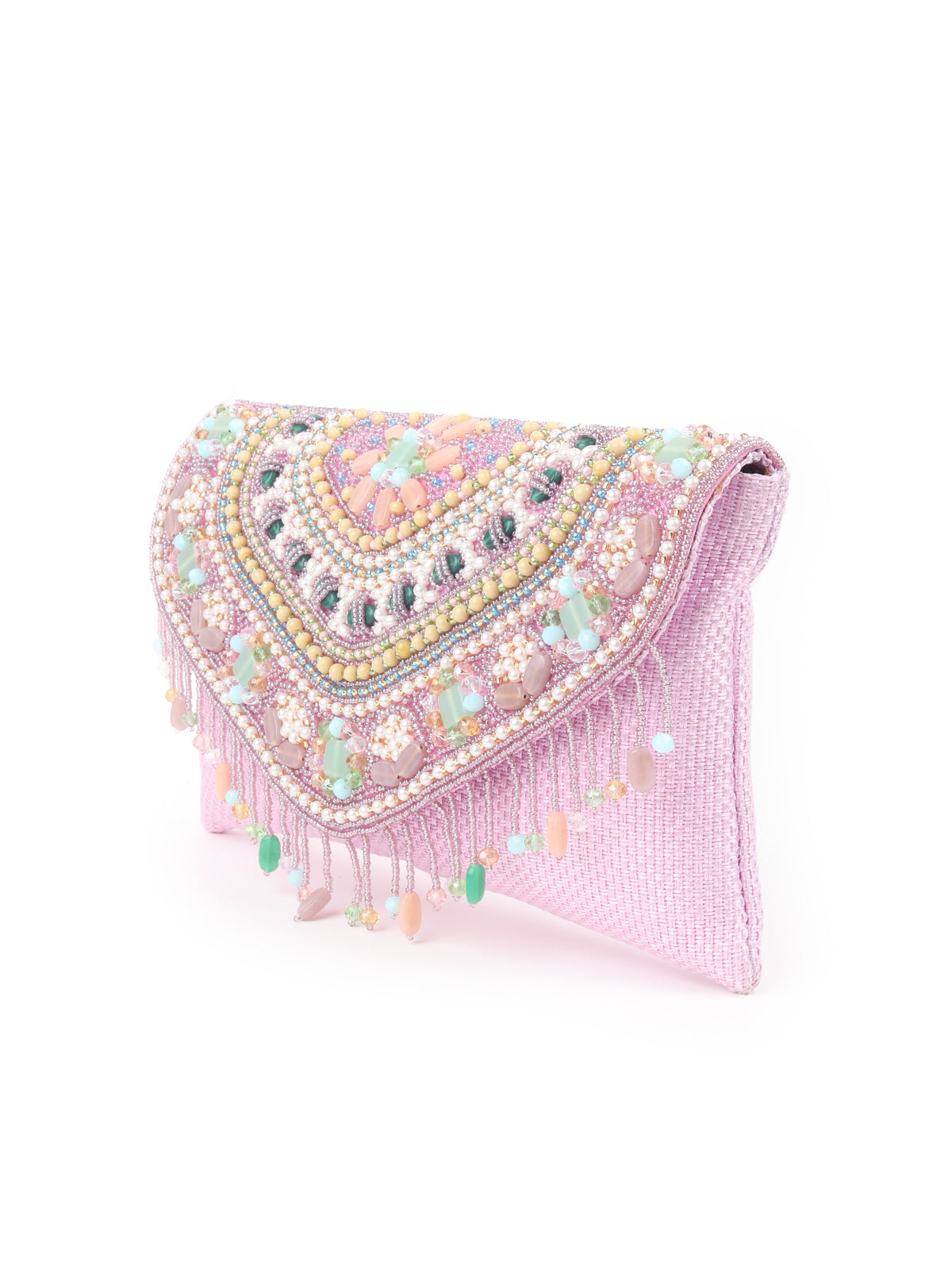 Odette Lilac Embroidered Sling Bag for Women