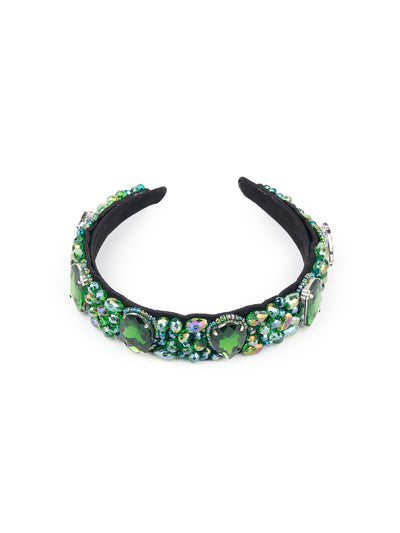 Odette - Green Embellished Hairband