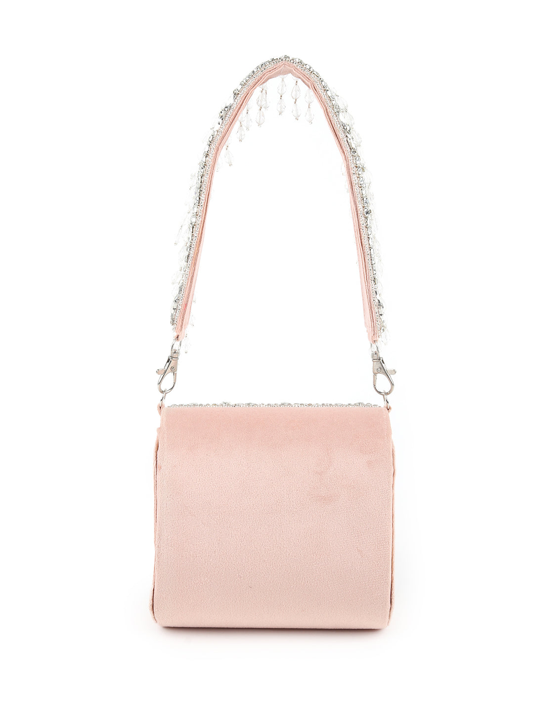Buy BREATH-TAKING BEIGE EMBELLISHED HANDBAG Online. – Odette