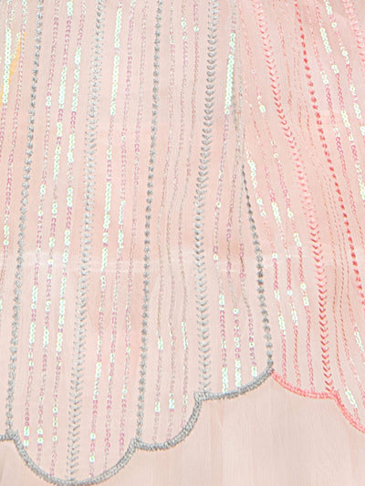 Odette Wedding Designer Light Pink Soft Net Lehenga Choli For Girls