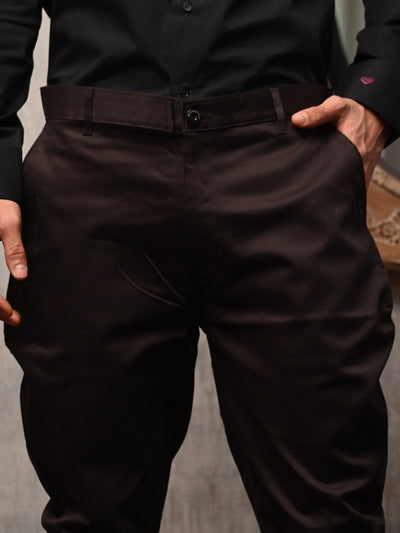 Odette Dark Brown Cotton Jodhpuri Trouser for Men