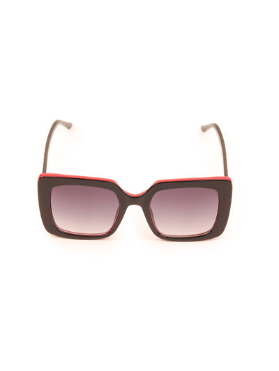 Odette Women Red And Black Oversized Sunglasses