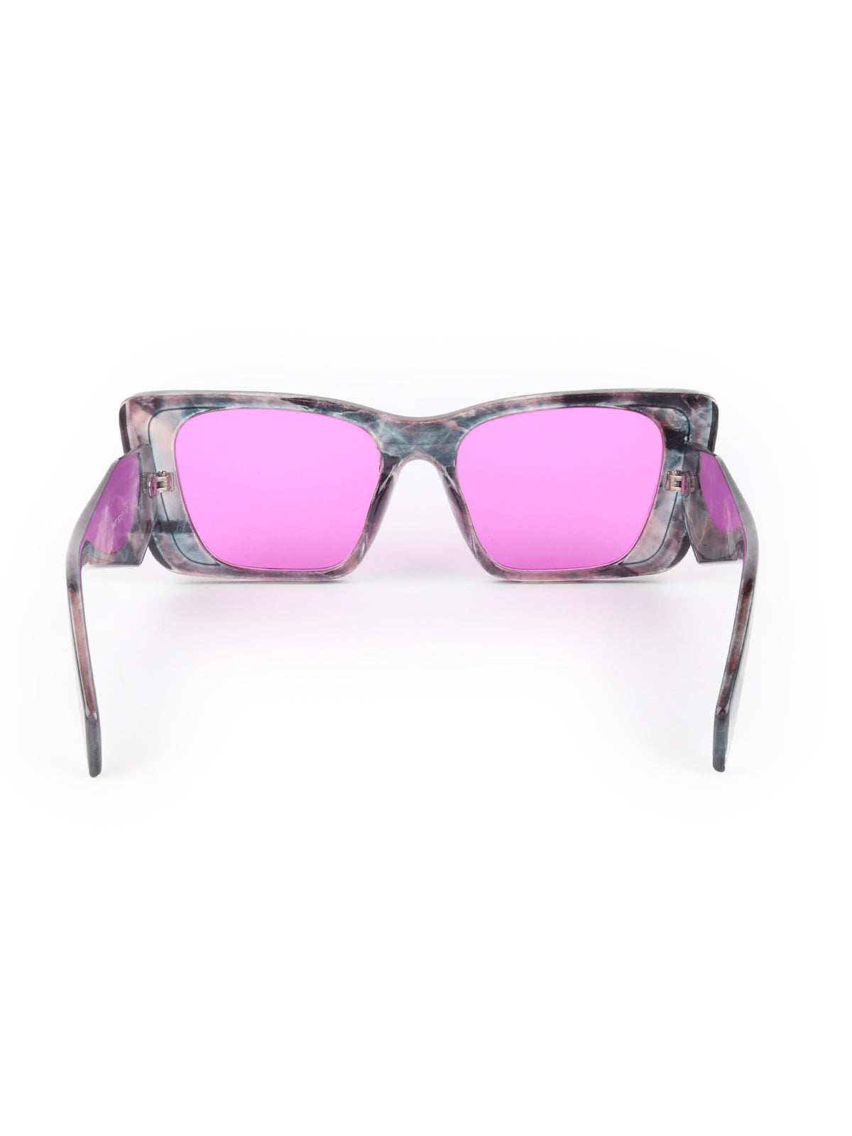 Odette Women Broad Frame Purple Sunglasses