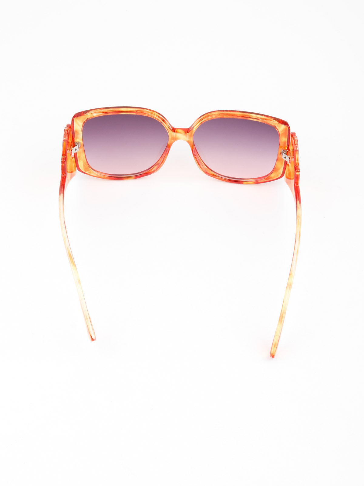 Odette Women Orange And Indigo Oversized Sunglasses