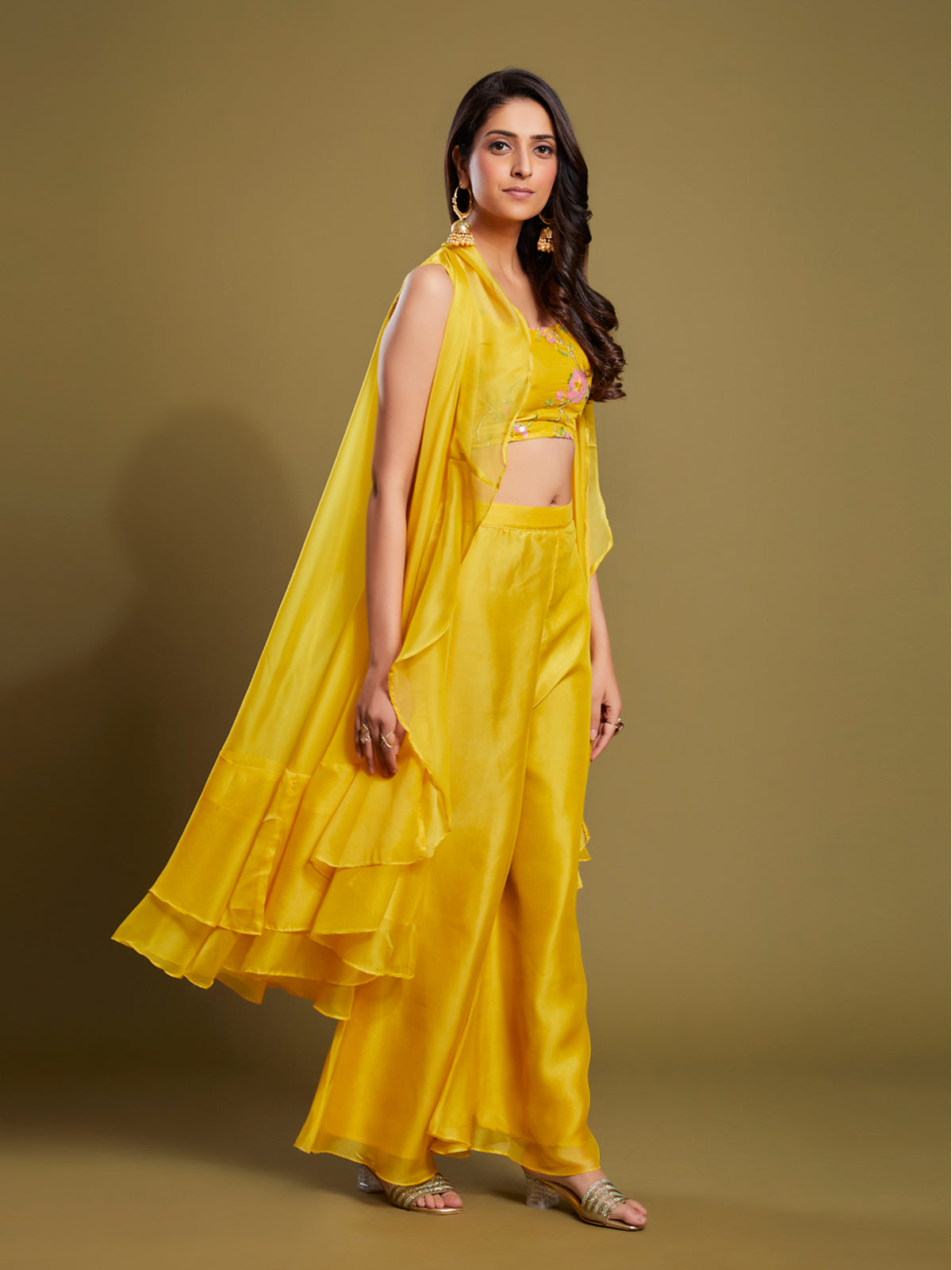 Buy Indo-Western Yellow Indian Dresses Online for Women in USA
