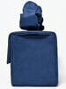 Odette Navy Blue Suede Embellished Clutch For Women
