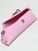 Odette Light Pink PU Self Design Clutch For Women
