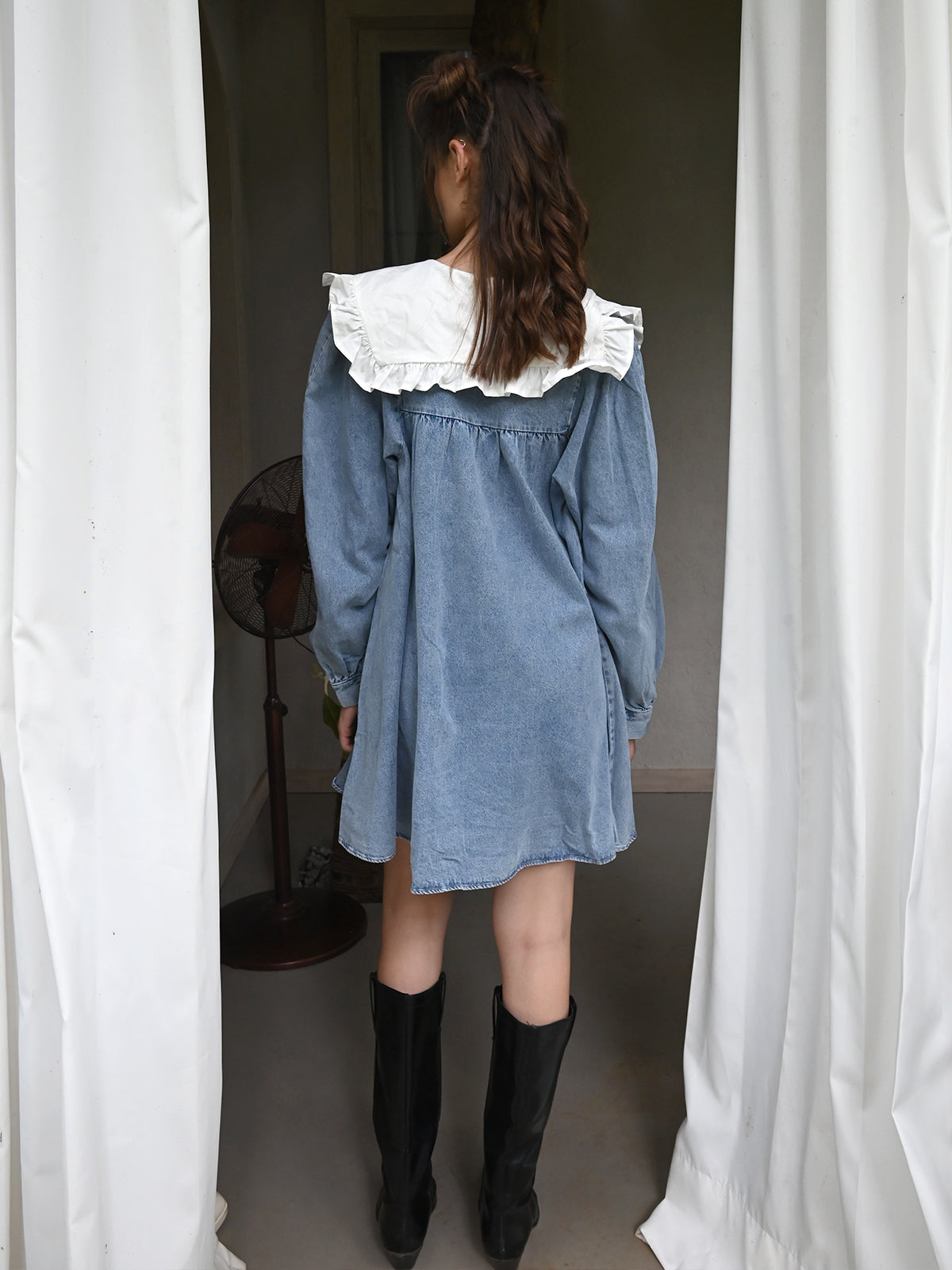 Eileen Fisher Tencel® Organic Cotton Denim Collared Dress | Classic shirt  dress, Dress, Denim dress