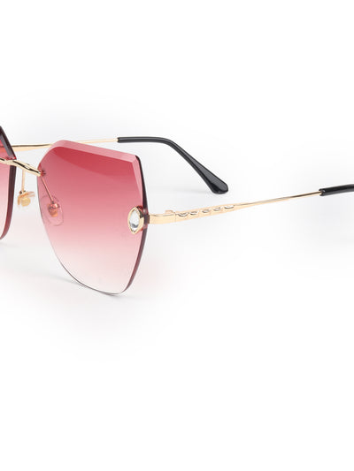 Odette Women Pink High-Index Acrylic Sunglasses