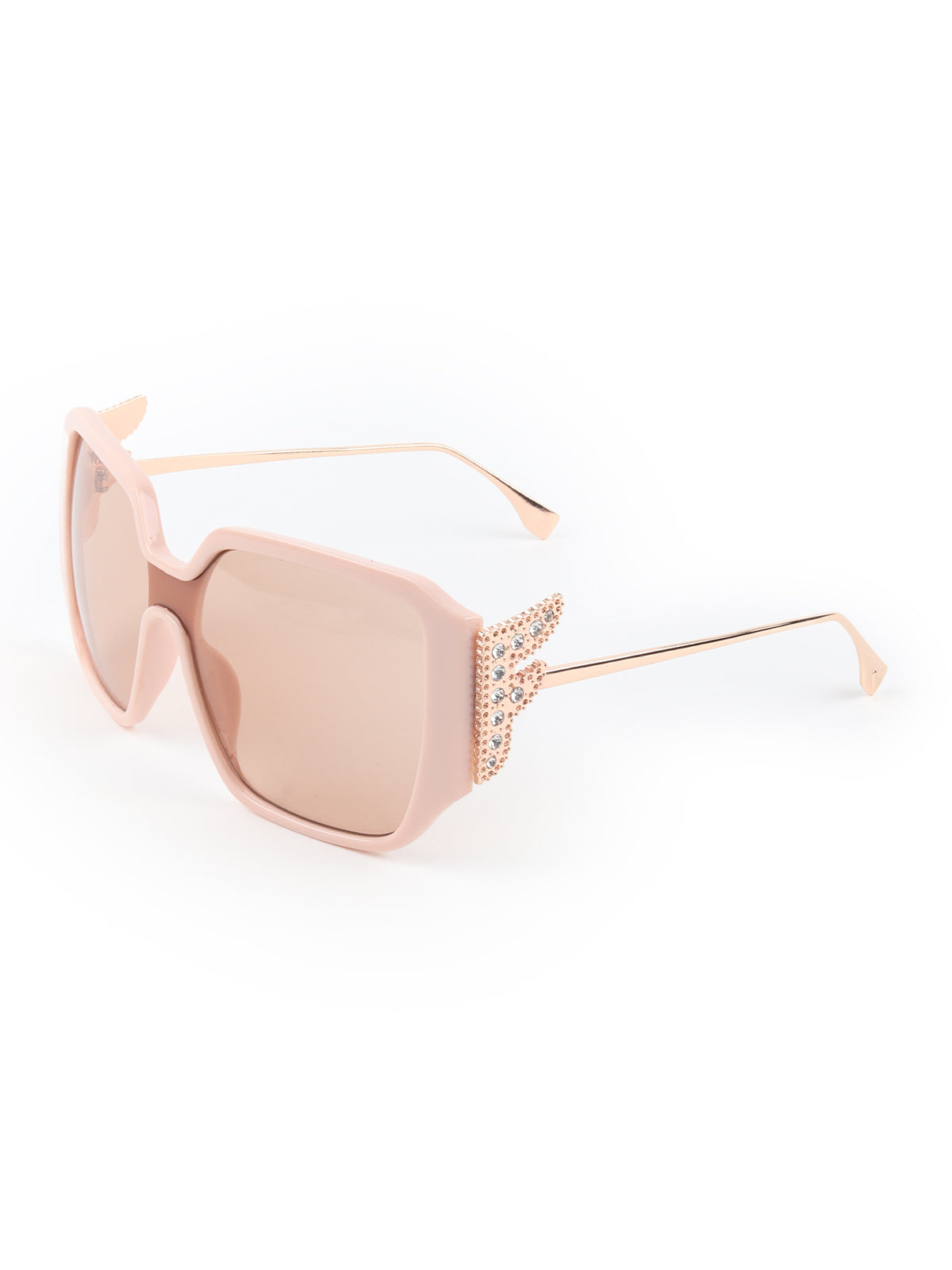 Odette Women Pink High-Index Acrylic Sunglasses