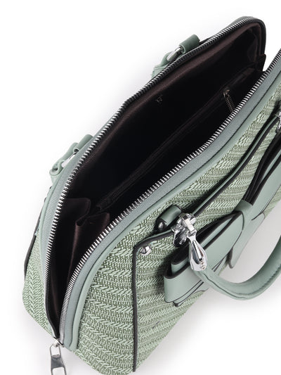 Odette Green Big Bow Textured Hang Bag for Women