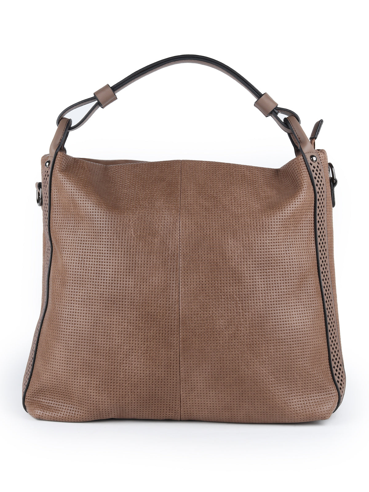 Odette Brown Textured Tote Bag for Women