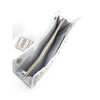 Odette White Pearl Beaded And Silver Rhinestone Clutch.