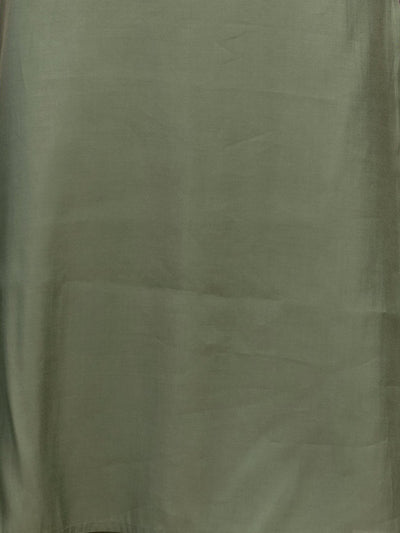 Odette Women Green Roman Silk Printed Stitched Kurta Set