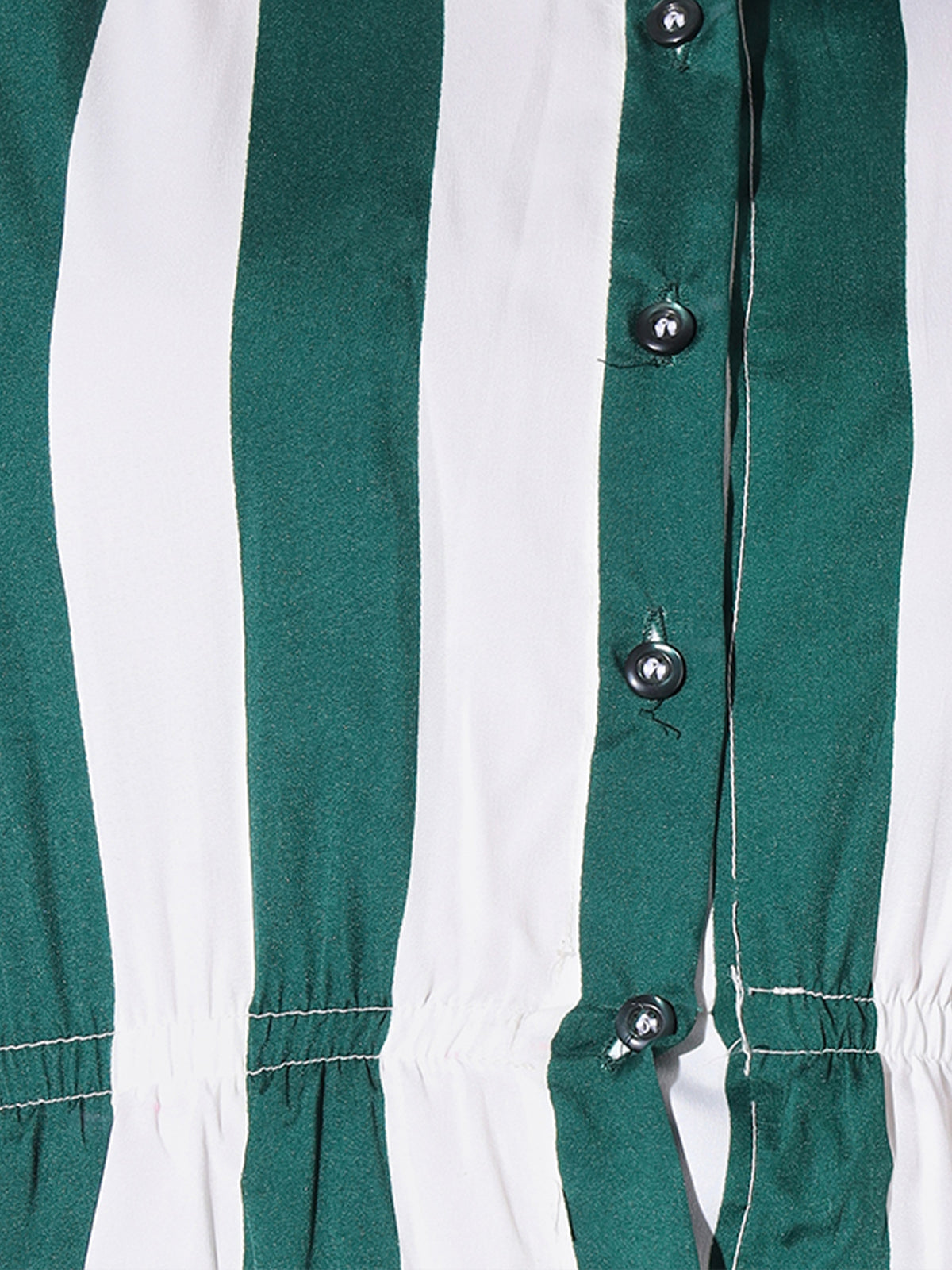Exclusive Crepe Striped Green  Co-ord Set