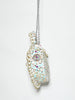 Odette Multicolor Suede Pearl And Sequence Embellished Clutch For Women