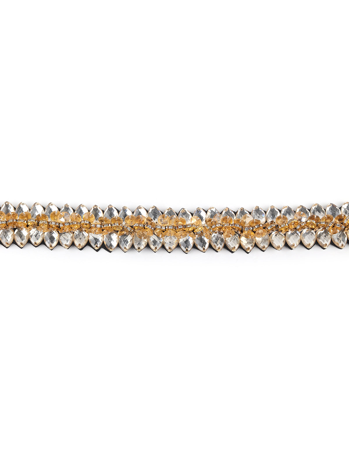 Odette Gold Embellished Belt For Women