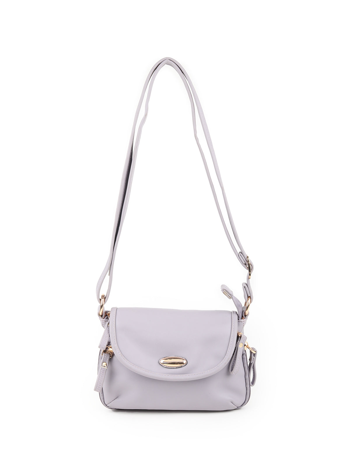 Odette Lavendar Solid Sling Bag For Women