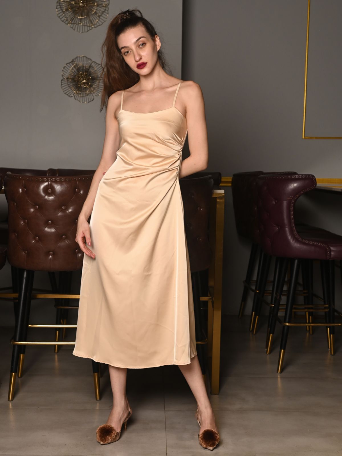 women's cream color dress Neeno Dresses Zip Back Layered Hem Lace Dress for Women (Color : Beige, Size : Medium) : Clothing, Shoes & Jewelry which guarantees you that it meets human Women's midi dress in cream-colored