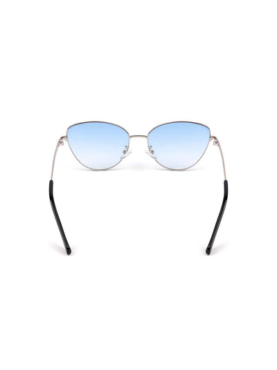 Odette Women Blue Tinted Flared Sunglasses