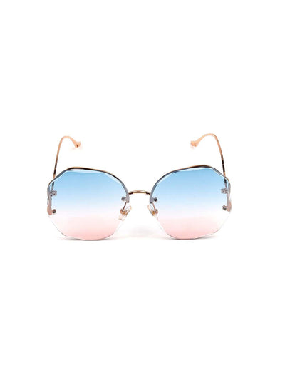 Odette Blue And Pink Tined Sunglasses For Women