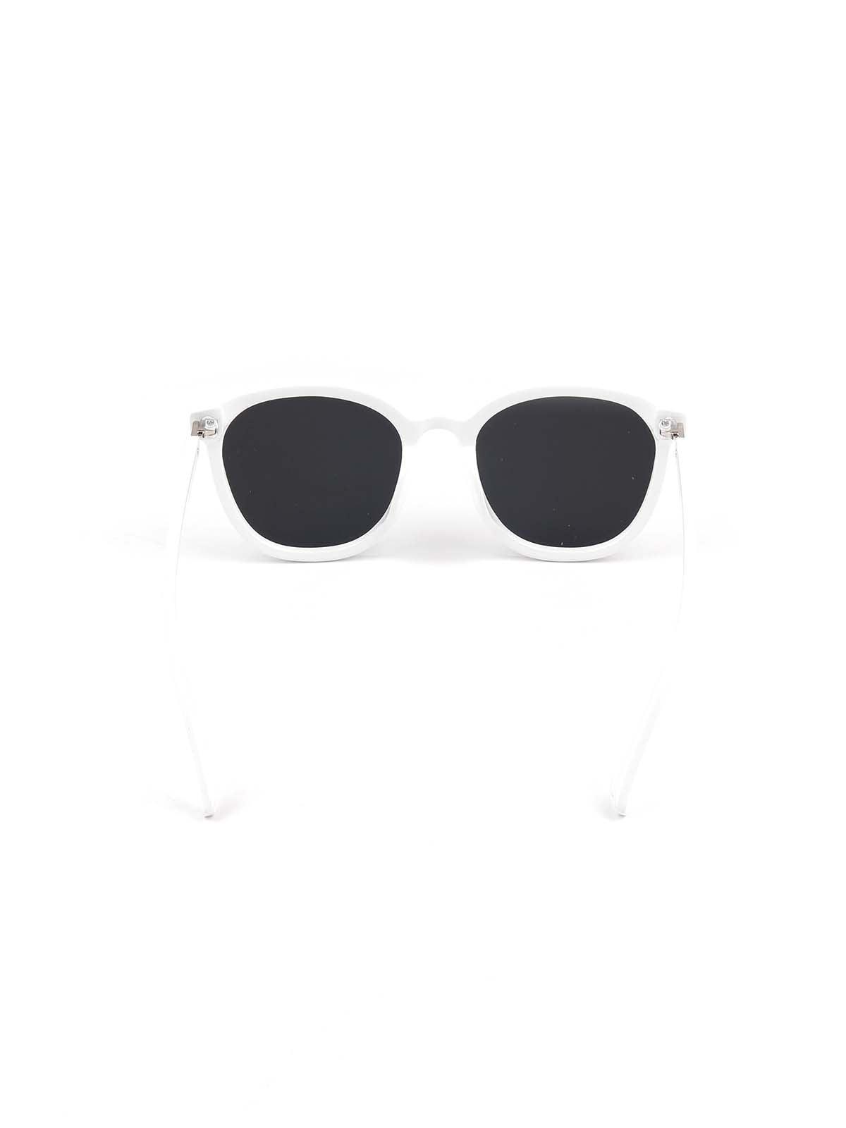 Odette Women Gorgeous Black Sunglasses With A White Frame