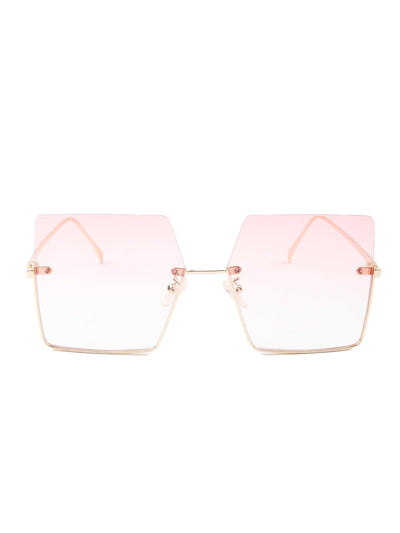Odette Women Light Pink Shaded Tinted Sunglasses