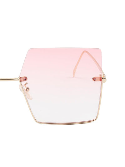 Odette Women Light Pink Shaded Tinted Sunglasses