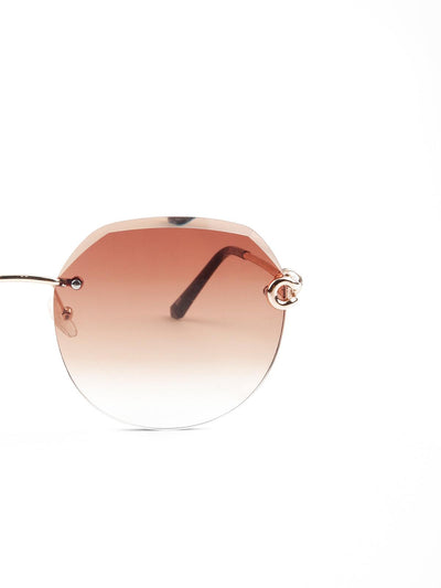 Odette Peach Tinted Chill Sunglasses For Women