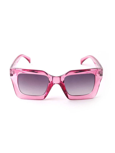 Odette Transparent Pink Shaded Sunglasses For Women