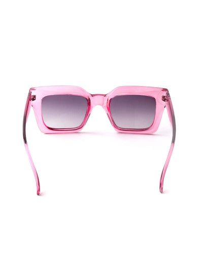 Odette Transparent Pink Shaded Sunglasses For Women