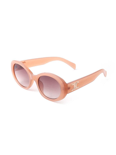 Odette Peach Transparent Tinted Sunglasses For Women