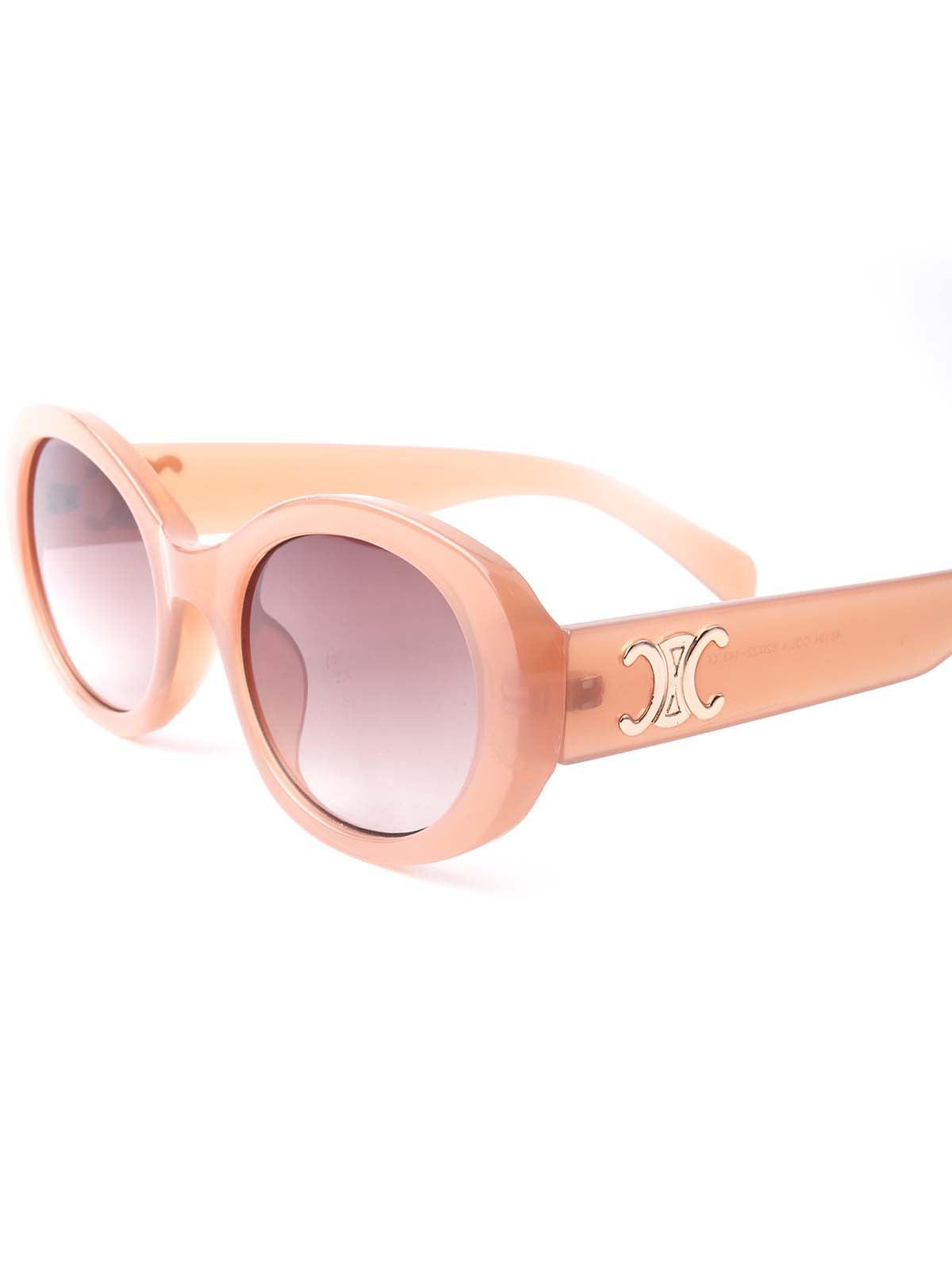 Odette Peach Transparent Tinted Sunglasses For Women