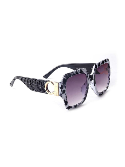 Odette Textured Oversized Tinted Sunglasses For Women