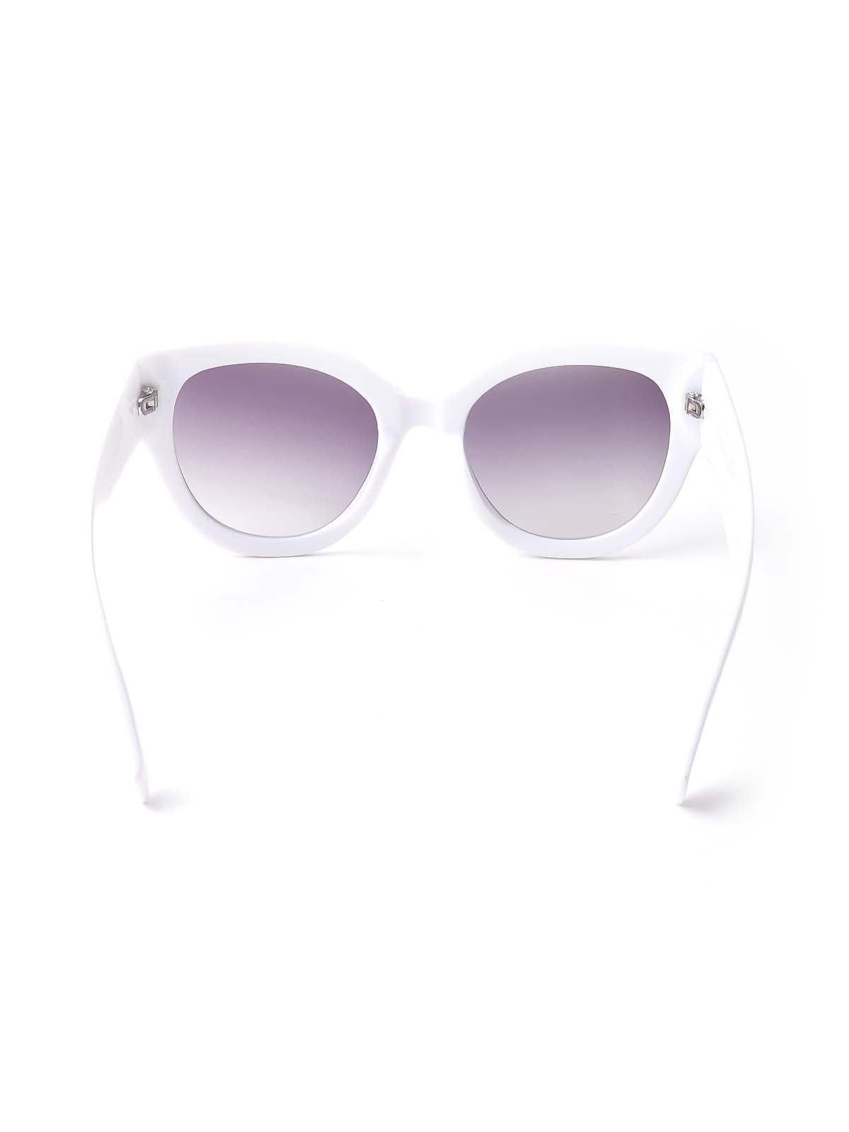 Odette White Frame Stylish Sunglasses For Women