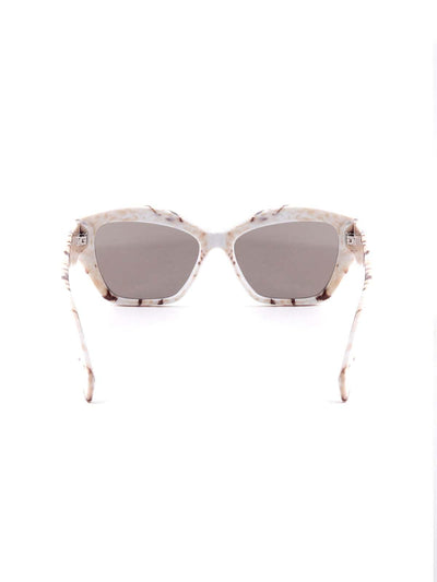 Odette Beige Textured Frame Sunglasses For Women