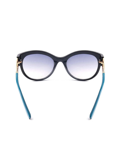 Odette Women Black Frame Classic Flared Sunglasses