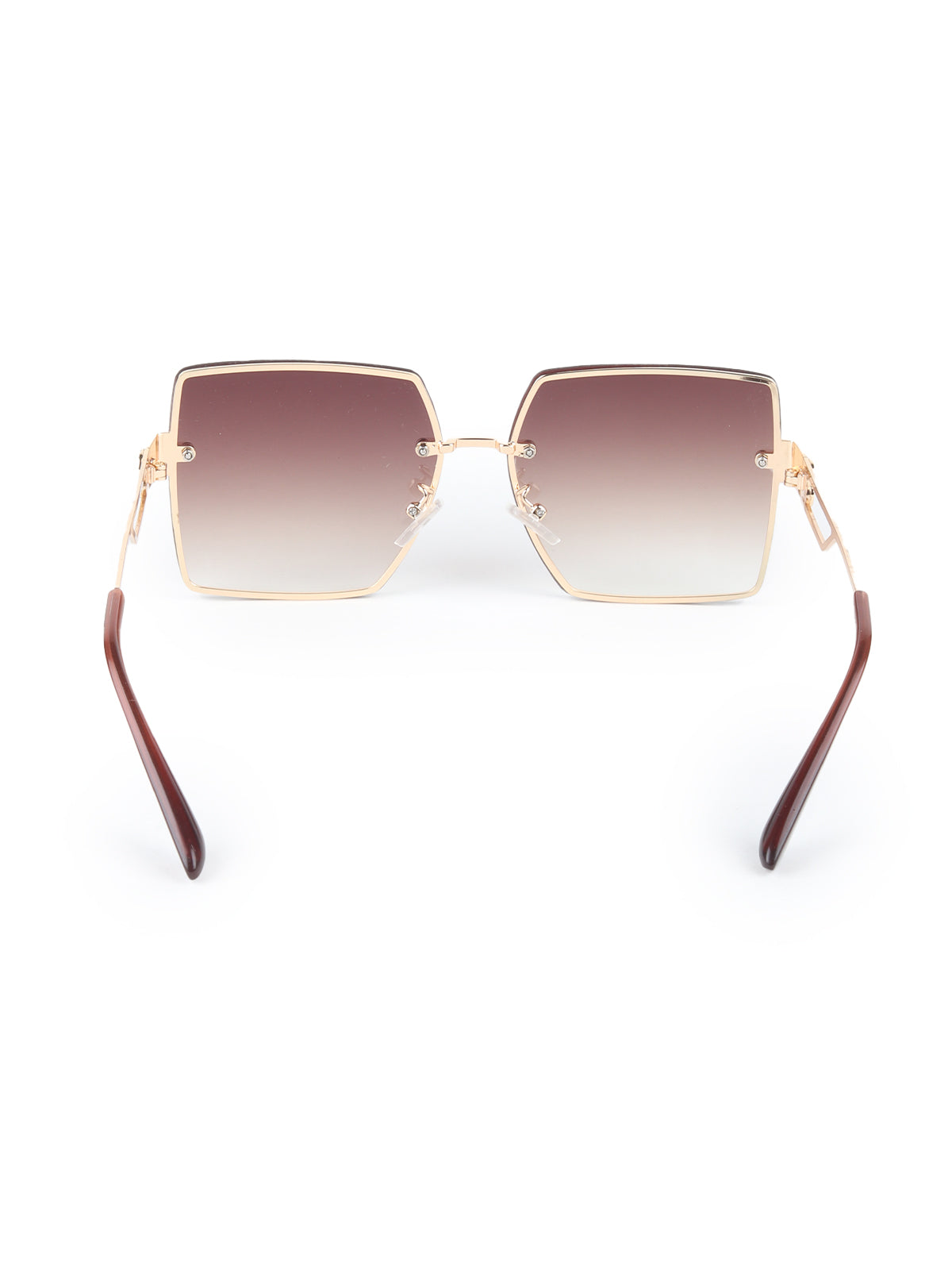 Odette Brown Acrylic Oversized Square Sunglasses for Women