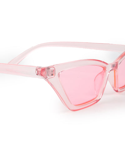 Odette Pink Acrylic Cateye Sunglasses for Women