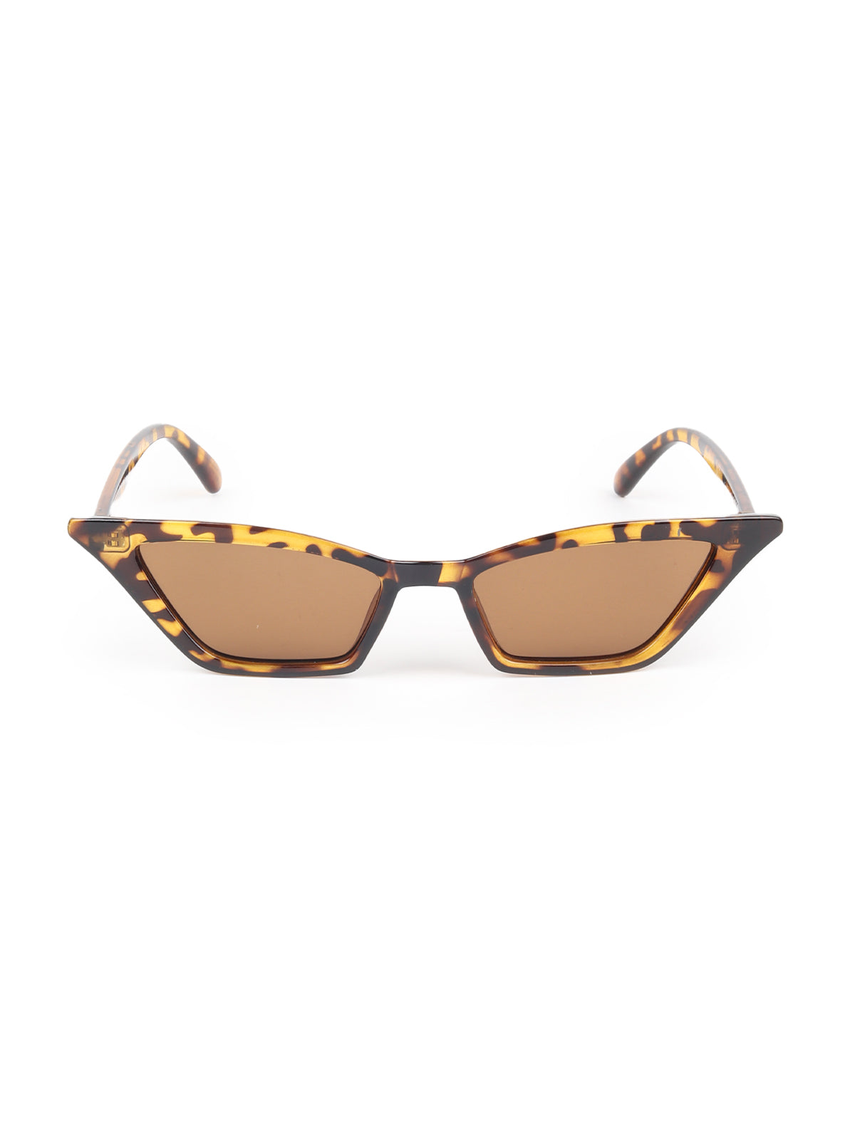 Odette Olive Acrylic Printed Cateye Sunglasses for Women