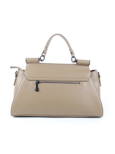 Odette Brown Structured Hand Bag and Purse for Women