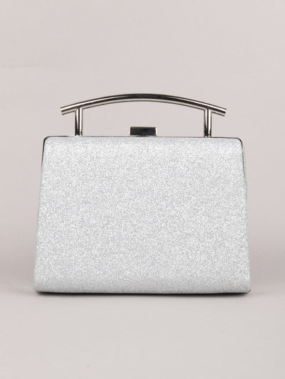 Odette Silver Clutch Bag For Women