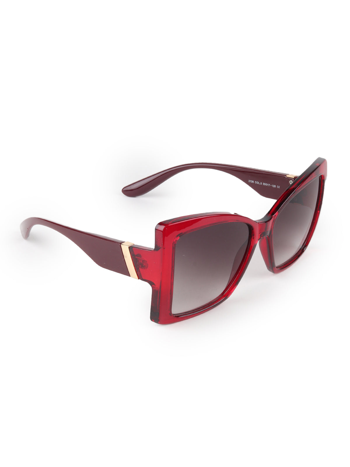 Odette Black Acrylic Cateye Sunglasses for Women